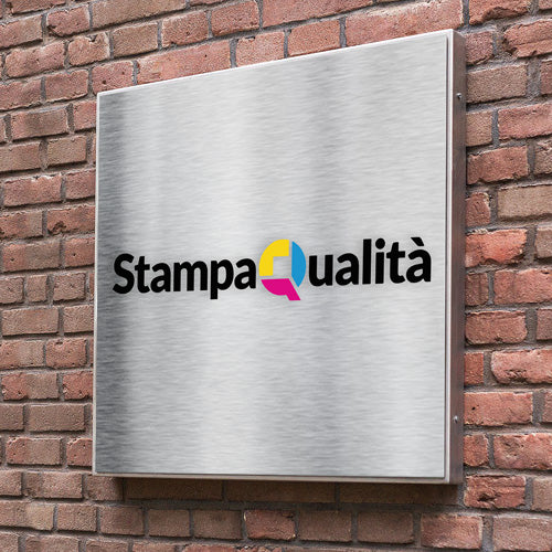 AUA SIGNALETIQUE Pannello Mezza Torre Proibito, 130 Mm, In Alluminio Dibond 3 Mm, Segnaletica Interna, Produzione Francese